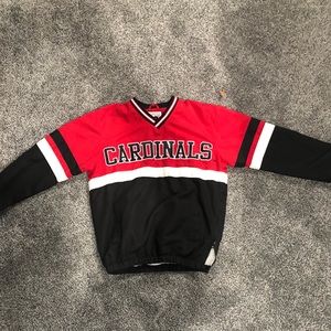 Men’s Vintage Small red and black Louisville Cardinals pullover